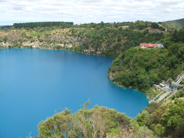 the blue lake